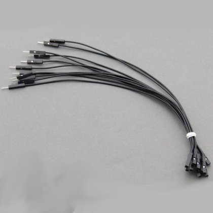 CAB_F-M 10pcs/set 30cm Female/Male Dupont Cable Black For Breadboard
