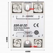 DD (DC-DC) 80A SSR-80DD