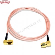 SMA-J Bend Male inside to SMA-J Bend Male inside 100CM RG316 Cable