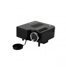 Excelvan Mini Proiettore Cinematografico Portatile Con LED HDMI PC VGA AV USB SD Nero Con Telecomando (Nero)