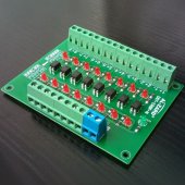 8 Channel 24V to 5V Optocoupler Isolation Module PLC Signal Level Voltage Conversion Board NPN Output DST-1R8P-N