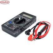 DT832 Digital LCD Multimeter Ohm Voltage Ampere Meter Buzzer Function with Test Probe