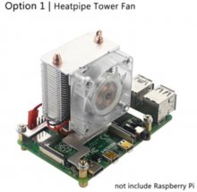 Heatpipe Tower Fan / Raspberry Pi 4 ICE-Tower Cooling Fan RGB 7 color LED Light Fan Super Heat Dissipation with Silicone Heat Si