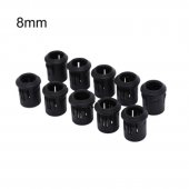 8MM Black Plastic Lamp Bases LED Lamp Diode Holder Black Clip Bezel Socket Mount