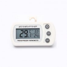 White / -20C to 50C / -4F to 122F/ Electronic digital refrigerator thermometer