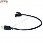 USB 2.0 A male to female socket panel mount with Screws cable cord 30cm