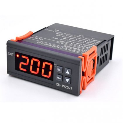 XH-W2078 DC12V Embedded high temperature digital thermostat/thermocouple industrial thermostat/switch type 999 degrees