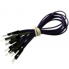 CAB_M-M 10pcs/set 10cm Male/Male Dupont Cable Purple For Breadboard