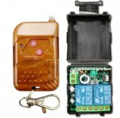 DC12V 2 Channel Learning Code Relay Receiver + Professional Wireless Remote Control Transmitter 433MHz