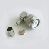 Connector Socket TNC Male Right Angle 90 Degree Crimp for LMR195 RG58 RG142 RG223 RG400 Cable Brass RF Coaxial Adapters Tnc-jw-3