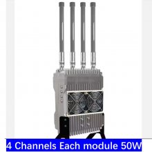 ANTI DRONE DEVICE Car FPV drone jammer Counter FPV portable / 4 Channels Each module 50W