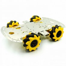 Mecanum wheel aluminum alloy car chassis/DIY ultrasonic intelligent obstacle avoidance car/4WD four-wheel drive chassis