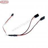 30CM Servo Y Splitter Cable 12" Female - 2x Male