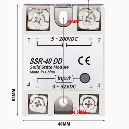 DD (DC-DC) 40A SSR-40DD