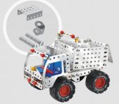DIY Assembly Metal Building Block Vehicle Construction Kit Truck Toys for Children