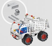 DIY Assembly Metal Building Block Vehicle Construction Kit Truck Toys for Children