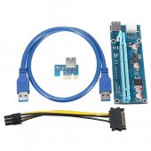 0.6m USB 3.0 PCI-E Express 1x To 16x Extension Cable Extender Riser Card Adapter for Mining