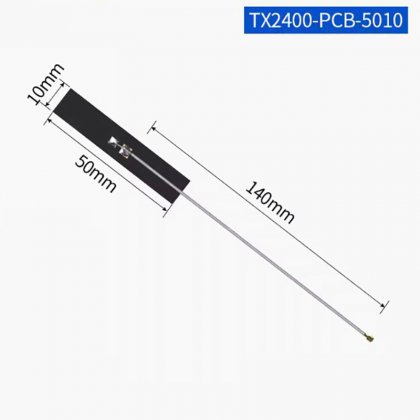 2.4G/2dBi/50*10mm 2.4 GHz Wifi Antenna IPEX 2.4GHz Embedded Antennas for Router Aircard Aerial 5.8GHz for Internet Signal IPX 5G Antenne