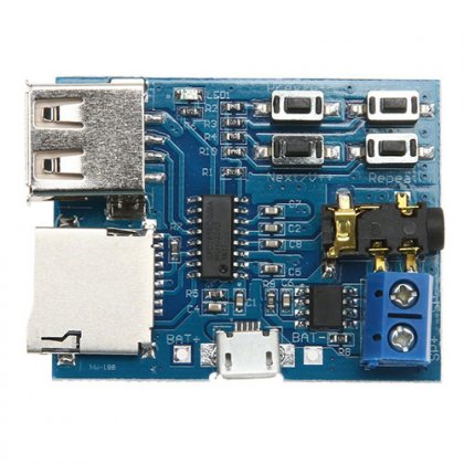 TF card U disk MP3 Format decoder board amplifier decoding audio Player module