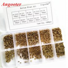 1000pcs/set Copper Rivet Kit M0.9 M1.3 M1.5 M1.7 Mix Tubular Rivets Double-sided Circuit Board PCB Nails GB876