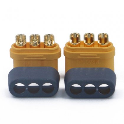 MR60 Plug w/Protector Cover 3.5mm 3 core Connector T plug Interface Connector Sheathed for RC Model