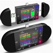 UD24 2.4"inch USB tester DC5.5 Type-C digital voltmeter ammeter power bank voltage detector volt QC PD electric meter for APP