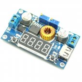 DC-DC 12V to 5V step-down module with USB port adjustable voltage current 3A/5A constant current band display