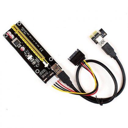 PCI-E 1X to 16X riser card Adapter PCIE USB3.0 Dedicated transfer cable