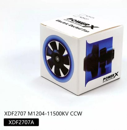 27MM CCW brushless culvert 11500KV 7 bladed paddle