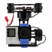 FPV 3 Axis CNC Metal Brushless Gimbal With Controller For DJI Phantom GoPro 3 4 Only(Without Camera)