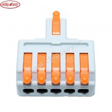 D1-5 Mini Quick Wire Conductor Connector Universal Compact Splicing Push-inTerminal Block 1 in multiple out with fixing Hole