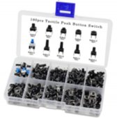 180Pcs/Set Micro Momentary Tact Tactile Push Button Switch Assortment Kit