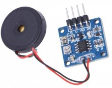 Vibration Switch Module 5.0V DC AD/DO 0.8 x 0.8in Piezoelectric Vibration Tapping Sensor Module