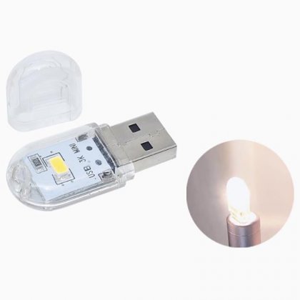 1 LED Warm White Double Side/ USB LED Book Lights LED Bulb 5V Power Input Warm White 3000-3500K USB Night light