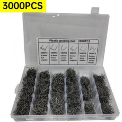 3000pcs/box Hot Stapler Staples For Plastic Welders Automotive Plastic Repair Machine Welding Wire Car Bumper Repair Welding Machine