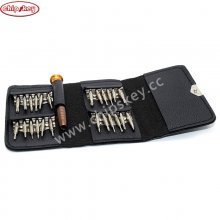 25 in 1 Magnetic Screwdriver Set Repair Hand Tools Torx Phillips Precision Wallet Leather Case Screwdriver for Phone/Tablet PC