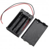 3xAAA Battery Holder with Cover and Switch