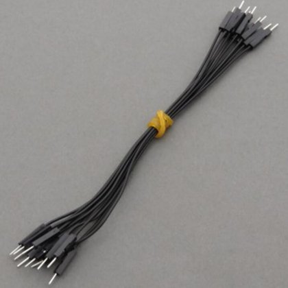 CAB_M-M 10pcs/set 20cm Male/Male Dupont Cable Black For Breadboard