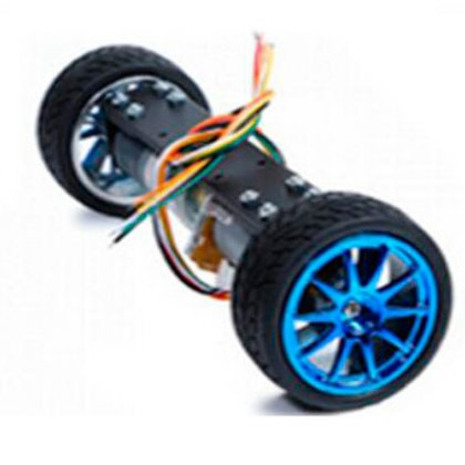 2WD metal wheeled motor car smart car chassis balance