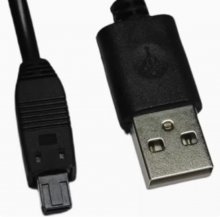 Mini 4Pin public to USB Male cable 90CM