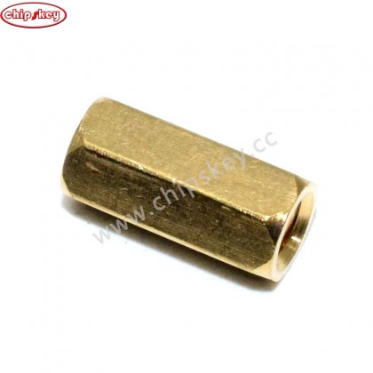 10MM Hexagon Brass Cylinder - Golden