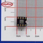 DIP-8P IC Block 8P, Round Foot IC Integrated Block, Chip Holder 8-Pin, Round Hole IC Socket 60pcs/Tube