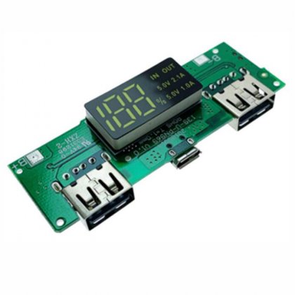 5V 2.1A 18650 Lithium battery digital display charging module