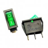 KCD3 Green Round Switch/KCD3-11-Y/3pins I/O 15A 250V Switch