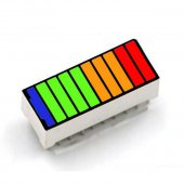 10 Segment 4 Color LED Battery Level Bar Graph Power Display Indicator Module Red Yellow Green Blue Multi-color 5V Light