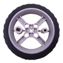 6514TT Motor Free Wheel Cross-Shaft Robot Intelligent Car Narrow Wheel 65mm Suitable for N20 Motor Route Patrol