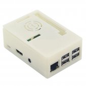 White Raspberry pi 3B+/3B box with fan White