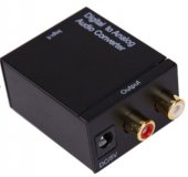 Digital to Analog Audio Converter Toslink RCA Adapter Optical Coaxial Toslink Signal to Analog Audio RCA Converter for TV Box
