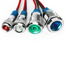Led metal indicator 12mm 12V(white, red, yellow,green and blue)