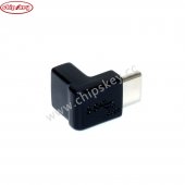 Type C USB Male to Female / Vertical bending L type